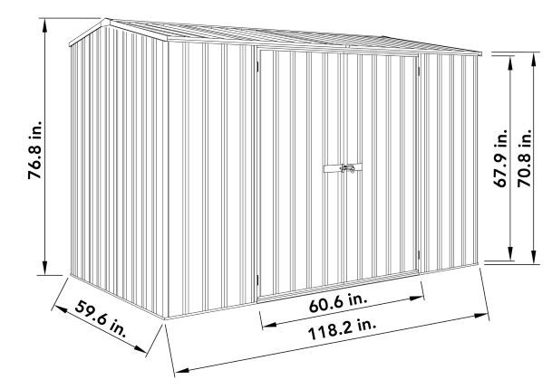 Absco shed 10 x5 ft (AB1000)